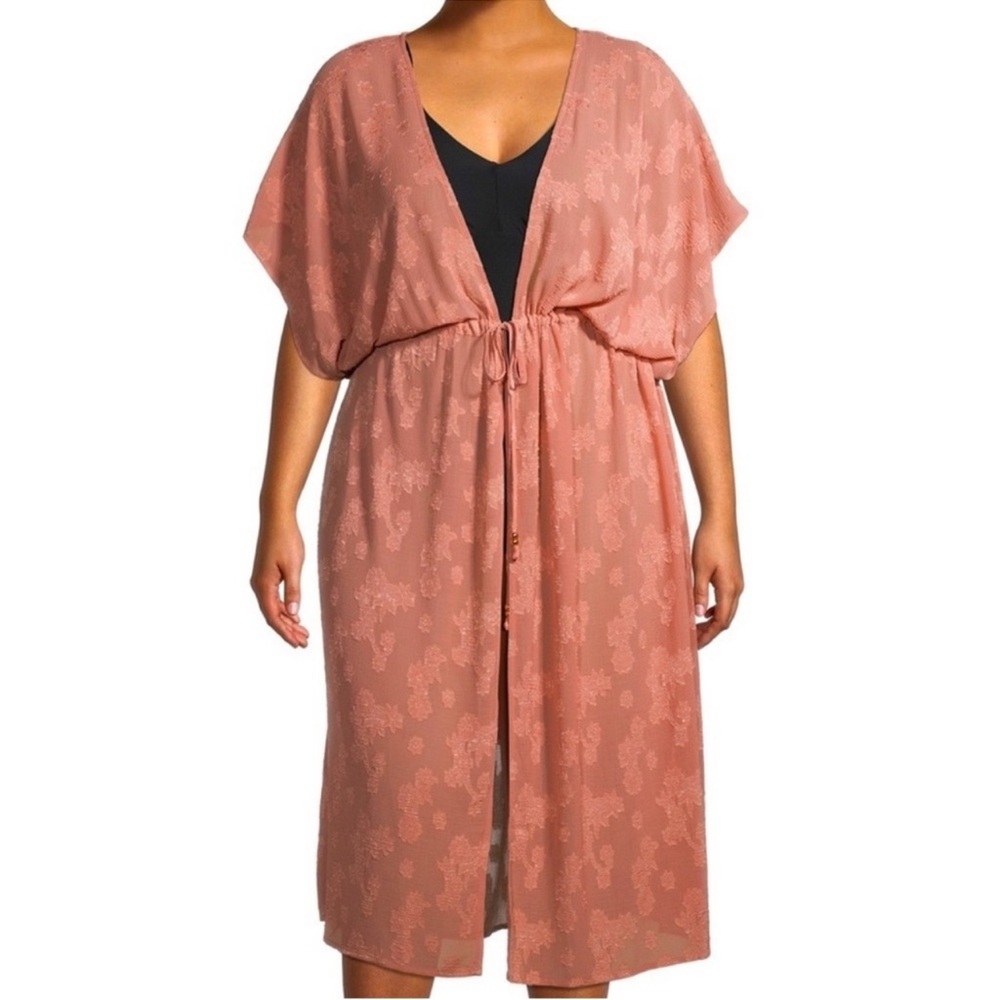 Pink cardigan with Drawstring Waist - Picture 7 of 7